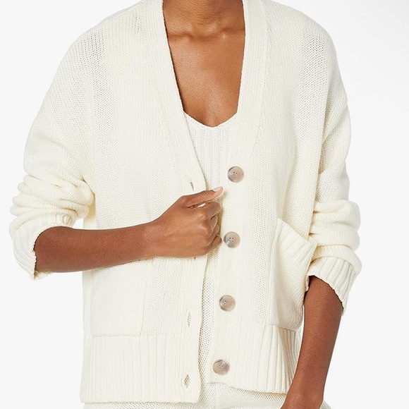2X “Brigitte” Chunky Button Front Cardi in Ivory  from The Drop, New With Tags - Picture 13 of 17
